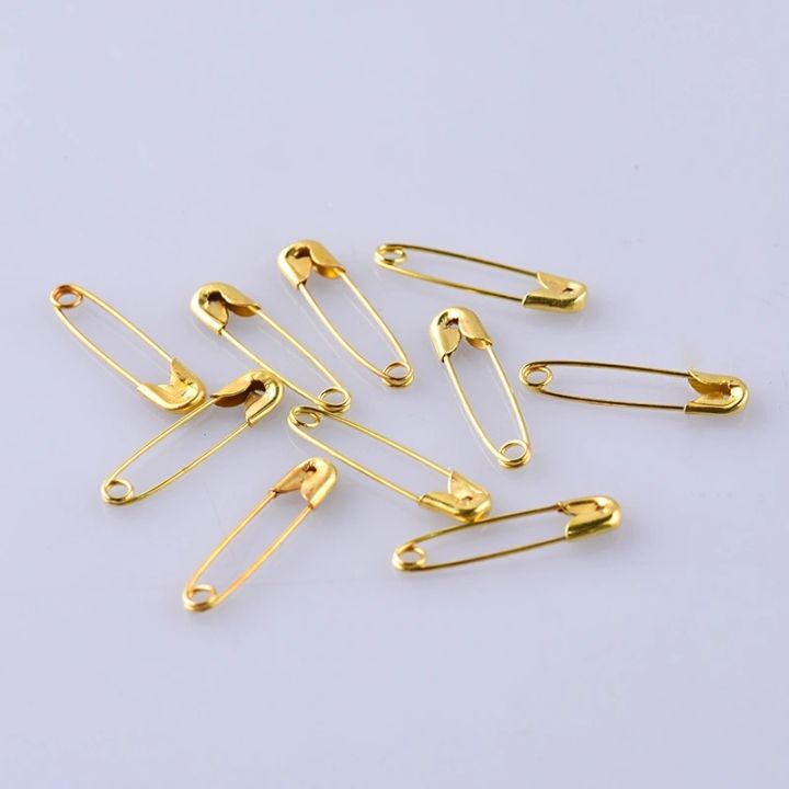 Sg Seller]100Pcs Safety Pins Diy Sewing Tools Gold Rhodium Color Metal  Needles Large Safety Pin Small Brooch Apparel Hangtag Pins Needle Clip  Crafts Accessories | Lazada Singapore