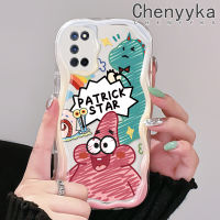 เคส Chenyyka สำหรับ OPPO A52 A72 A92เคส4G ลายการ์ตูนปลาดาวแพททริกเนื้อครีมขอบคลื่นนิ่มเคสมือถือกันกระแทกแบบใสสร้างสรรค์เคสโปร่งใสลายกล้องถ่ายรูปซิลิกาเจลฝาครอบป้องกัน