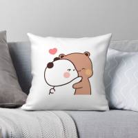 (All in stock, double-sided printing)    Bubu Dudu square pillowcase polyester zipper decorative pillowcase bed chair sofa decorative pillowcase   (Free personalized design, please contact the seller if needed)