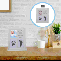 มือเท้า Inkpad กรอบรูปรอยเท้าเด็ก Keepsake Kit Handprint ทารกแรกเกิดของขวัญทารก Picture