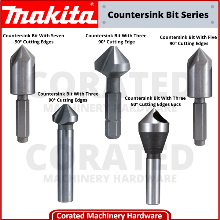 [Corated] Makita Countersink Bit Series Sri Mata Lubang Benam | Lazada