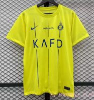 Al-Nassr FC Home Shirt 23-24คุณภาพสูงฉบับพัดลมเสื้อเจอร์ซีย์เตะฟุตบอล