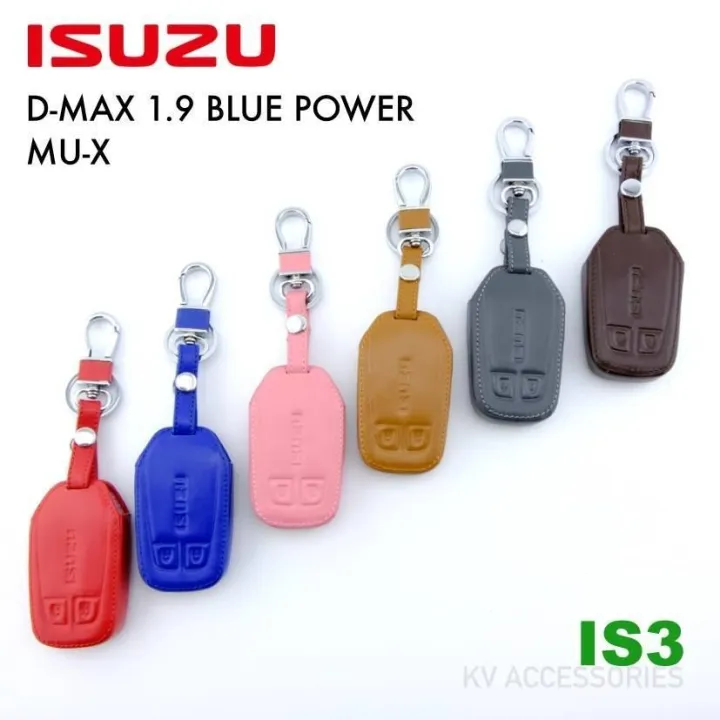 AD.ซองหนังใส่กุญแจรีโมทรถยนต์ ISUZU รุ่น D-MAX 1.9 BLUE POWER MU-X รหัส IS3 ระบุสีทางช่องแชทได้เลยนะครับ