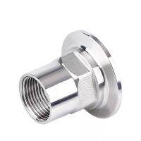 ✉ 1pcs 1/2 3/4 1 1-1/4 1-1/2 2 DN15-DN50 S304 Stainless Steel Sanitary Female Thread Hex Ferrule Pipe Fitting Tri Clamp Type