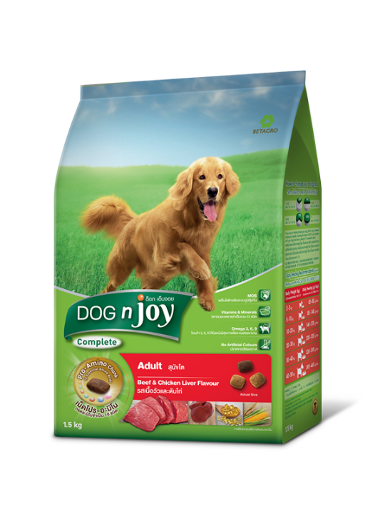 dog-n-joy-อาหารลูกสุนัข-อาหารสุนัขโต-อาหารสุนัขโตพันธุ์เล็ก-ด๊อกเอ็นจอย-ขนาดบรรจุ-1-5-กก