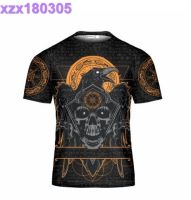 Custom Name Viking Shirt 3D, They Came Out Of The Mist Weaker Men Skull Raven Viking Tee