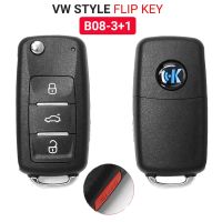 KEYDIY B08-3+1 KD Remote Control Car Key Universal 4 Button for VW Style for KD900/KD-X2 KD MINI/ URG200 Programmer