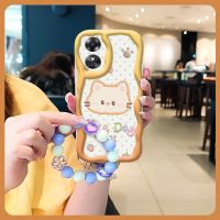 For Girls Love bracelet Phone Case For OPPO A17 texture lovely three-dimensional romantic Anti drop airbag trend flower