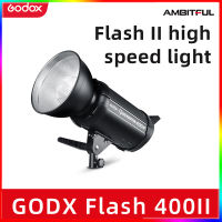 Godox QUICKER 400IIM 400WS GN65 1/8000S ความเร็วสูงสตูดิโอแฟลชไฟแฟลชรถยนต์มีในตัว2.4G ไร้สายระบบ