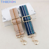 TINBERON ยี่ห้อผู้หญิงที่มีสีสันสายคล้องกระเป๋าสายรุ้งปรับสายคล้องไหล่ยาวเปลี่ยนผ้าใบ Obag จับกระเป๋า Accessories