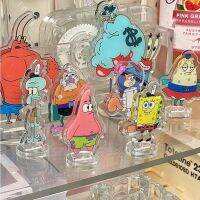 5pcs SpongeBob SquarePants Patrick Star Desktop Stand Bikini Beach Resident Stand-up Decoration Acrylic Funny Creative Ornaments 【AUG】