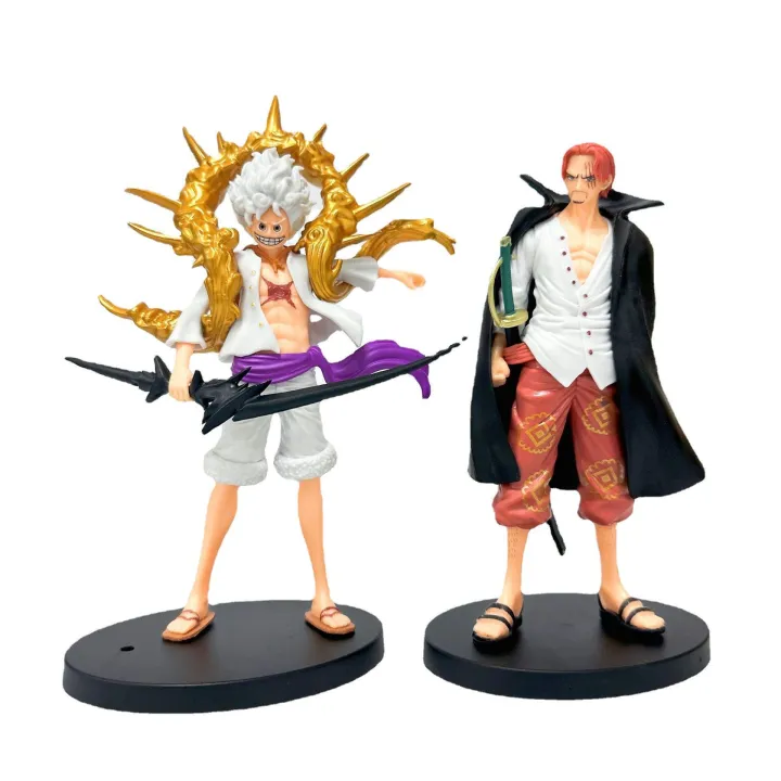 Anime OnePiece Luffy Gear5 Standing Action Figurine Monkey D Luffy Red ...