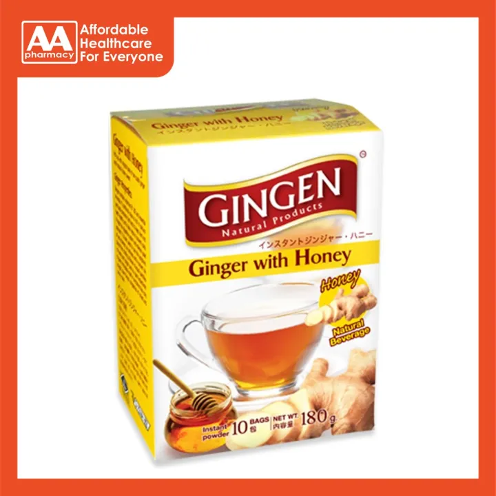 Gingen Instant Ginger With Honey 180g (10 Bags) | Lazada