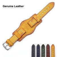 Genuine Leather Tray Watchband 22mm for Fossil Galaxy Gear S3 amazfit Huawei GT 2E Honor GS Pro Wristband Bracelet Belt Strapby Hs2023