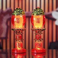✼ Mammon ever-burning lamps light GongDeng Buddha headlight electric lamp candle household land fairy battery plugged into electricity
