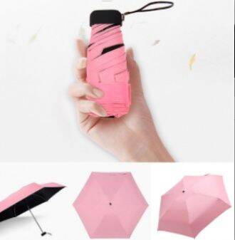 ร่มแบบพกพา-travel-women-parasol-rain-pocket-ร่ม-mini-sunshade-ร่มสำหรับผู้ชายน้ำหนักเบา-sun-6-folding-anti