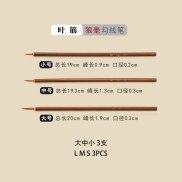 3 Chiếc Bộ Bút Tranh Trung Quốc Line Cọ Vẽ Đầu Nhọn Cọ Thư Pháp Trung Quốc