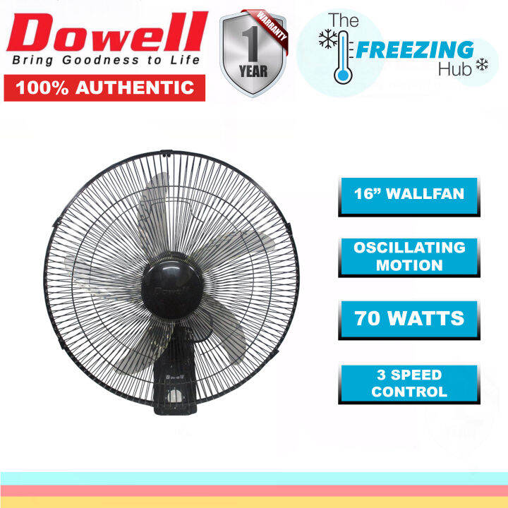 Dowell 16" Banana Blade Wall fan IWF165L Lazada PH