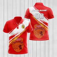 Tunisia Flag &amp; Coat of Arms Customized Polo Shirt Summer Casual Streetwear Mens Fashion Loose Jersey Plus Size Sportswear