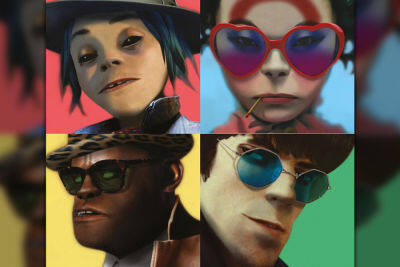 โปสเตอร์วง Gorillaz กอริลลาซ Music Poster รูปภาพ ของขวัญ ของสะสม แต่งบ้าน ของแต่งห้อง โปสเตอร์ขนาดใหญ่ โปสเตอร์แต่งห้อง โปสเตอร์ติดผนัง 77poster