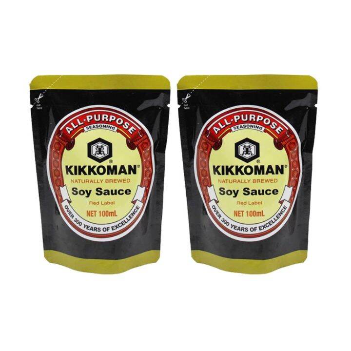 Kikkoman Standard Grade Soy Sauce Red Label 100mL Pack of 2 Lazada PH
