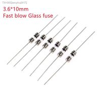 ❣ 10PCS 3.6x10mm Fast-Blow Glass Tube Fuse Fast Break With Pin 3.6X10MM 250V 0.1A 0.5A 1A 2A 3A 3.15A 4A 5A 6A 8A 10A 12A 15A