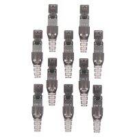 【cw】 Shielded RJ45 7 Termination Plug 22 26AWG