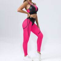 【YD】 for Mesh Gym Sets Womens Outfits Transparent Sport Leggings Set 2023 Piece Workout