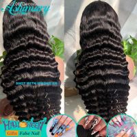 HD Transparent Loose Deep Wave Frontal Wig For Women Human Hair Pre Plucked Hairline With Baby Hair 360 Lace Frontal Wig [ Hot sell ] Decoration Center