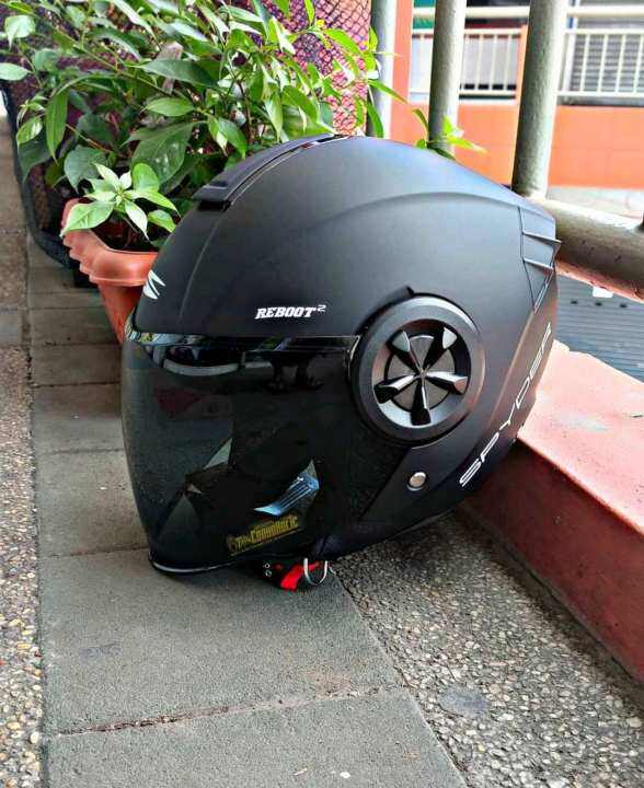 HALF FACE HELMET ORIGINAL SPYDER REBOOT 2 WITH EXTRA CLEAR LENS Lazada PH