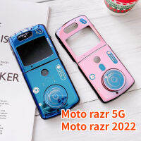 Lonee เคสสำหรับโมโตโรล่า Moto Razr 5G Moto Razr 2022ย้อนยุค Pegangan Kamera ขาตั้งเคสโทรศัพท์ที่ยึดฝามีขาตั้งเคสผู้ขายชั้นนำ