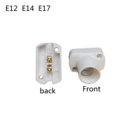 ที่ยึด E12 E14ฐาน E17ฐานโคมไฟขั้วหลอดไฟสี่เหลี่ยม E14พร้อมรูยึดขั้วหลอดไฟ E12ฐานโคมไฟ E17ไฟติดเพดานขั้วหลอดไฟและส่วนประกอบ