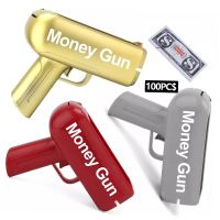 【LZ】卍  Cool Party Stuff Super Money Gun Electric Silent Continuous Paper Spraying Creative Decompression Banknote Dollar Money Gun Toy