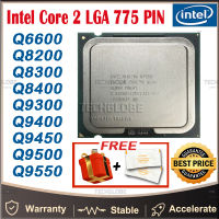 ️ Intel Quad Core 2 Q9400 Q8300 Q9550 Q9500 Q9300 Q8400 Q8200 Q6700 Q6600 Q9450 CPU 775 PIN สนับสนุน G41 P41 P43 P45 Motherboar โปรเซสเซอร์เดสก์ท็อป PC คอมพิวเตอร์โปรเซสเซอร์