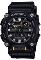 Casio G-Shock นาฬิกาข้อมือผู้ชาย สายเรซิ่น รุ่น  GA-900,GA-900-1,GA-900-1A - สีดำ