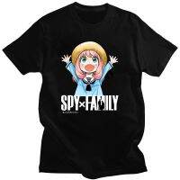 Anya SPY X FAMILY T Shirt 100% ผ้าฝ้ายญี่ปุ่น Anime Manga คลาสสิกเสื้อแขนสั้นคอสเพลย์ Kawaii สำหรับหญิง/boysTee-เสื้อ