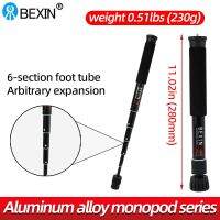 Bixin P256ใช้สะดวกเคลื่อนที่ง่ายขาตั้งกล้องขาเดียวแบบมืออาชีพที่ Monopod ท่องเที่ยวอลูมิเนียมยืดหดได้สำหรับกล้อง SLR