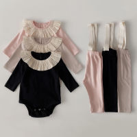 2 Pcs Infant Outfits Clothing Newborn Baby Girl Clothes Autumn Spring Baby Girl Romper Overall Pants Baby Girl Clothing Sets