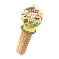 Alex Hamster corn shaped chex wood size s ไม้ลับฟัน รูปทรงข้าวโพด สำหรับหนูเเฮมเตอร์ เเละสัตว์ฟันเเทะ มีตัวล๊อคยึดกับกรง