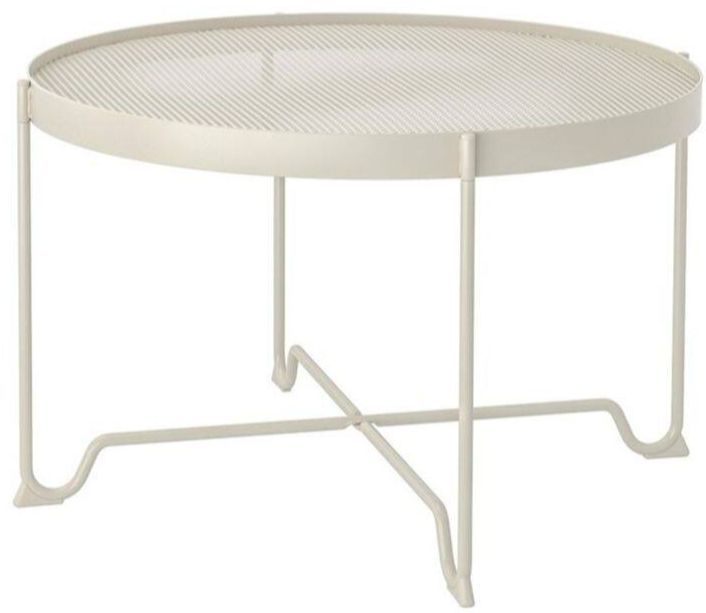 krokholmen-coffee-table-outdoor-beige-73-cm-ครูคโฮลเมน-โต๊ะกลาง-กลางแจ้ง-เบจ-73-ซม