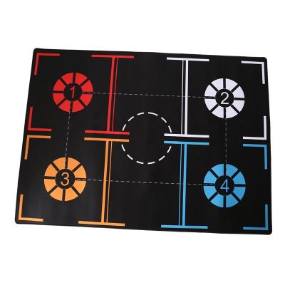 Standard Basketball Training Mat Non-Slip Foot Practice Mat Dribble Control Auxiliary Footstep Mat 105.5X76cm for Adults