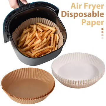 100PCS Square Air Fryer Paper Food Disposable Paper Liner Oil-Proof  Barbecue Pan Pad Paper Baking Accessories - AliExpress