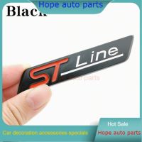 New upgrade Red Blue ST Metal New Line Sticker Car Head Emblem Chrome Decal For FORD FIESTA FOCUS MONDEO Car Styling