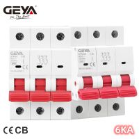 GEYA GYM10 ความปลอดภัย MCB 3 เสา 6A 10A 16A 20A 25A 32A 40A 50A 63A 220 V/400 V เบรกเกอร์ Mini C ประเภท 6KA CE CB ได้รับการอนุมัติ-Mumie