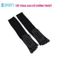 Vớ cao cổ Yoga SPORTY Tất chân chống trượt cao cấp tập thể dục chống trượt êm ái thumbnail