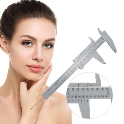 5pc Tattoo Supplies 150MM Plastic Eyebrow Measuring Vernier Caliper Microblading Caliper Ruler Permanent Makeup Measurement Tool