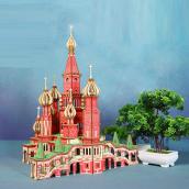 Đồ chơi lắp ráp gỗ 3D Mô hình Mô hình Lâu đài Saint Petersburg Laser