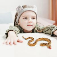 Rubber Artificial Snake Toy Simulation Animal Model Childrens Mini Rattlesnake Toy T6N0