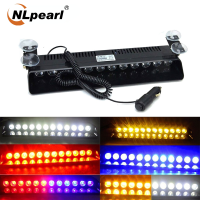 NLpearl ไฟฉุกเฉิน LED กะพริบตำรวจสำหรับรถบรรทุกรถยนต์สีแดงสีฟ้าสีเหลืองเข้มไฟกระพริบแอลอีดีไฟสัญญาณเตือนไฟรถยนต์