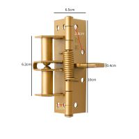 1PCS 4 inches Invisible Door Spring Hinge Automatic Closing Wooden Multi-function Closer 90 Degree Positioning with 8 Screws